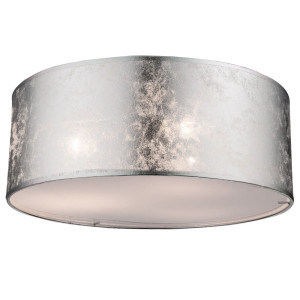 Elegante Deckenleuchte in glänzendem silber AMY