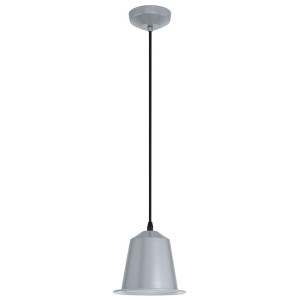 Design LED Pendelleuchte aus Metall in silber GINOSA