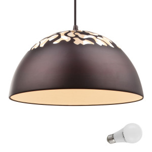 Moderne LED Deckenleuchte in bronze
