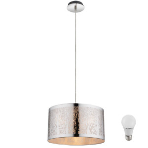 Elegante LED Hängeleuchte mit Stanzungen