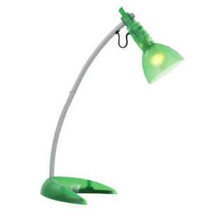 Tischleuchte, transparent-grün, H 40 cm, CURBY