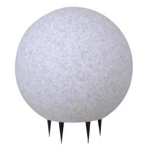 Elegante Leuchtkugel in Granit-Optik mit 7 Watt RGB LED