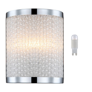 Elegante LED Wandleuchte mit Glasstäben
