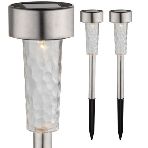 2er Set LED Solarleuchten für den Außenbereich