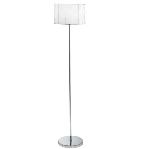 Elegante Stehleuchte mit geflochtenem Lampenschirm Mate