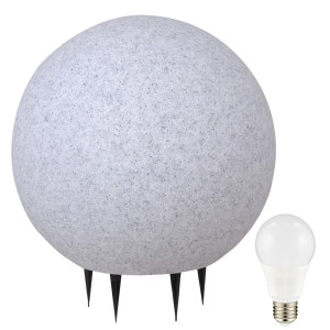 Elegante LED Leuchtkugel in Granit-Optik