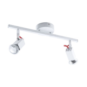 Deckenleuchte weiß, Spots verstellbar, L 40,5 cm