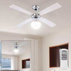 Deckenventilator mit Licht Zugschalter und Fernbedienung
