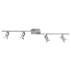 LED Deckenleuchte mit beweglichen Spots in Chrom