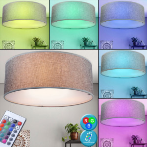 Elegante RGB LED Deckenleuchte mit E14 Fassungen PACO