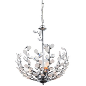 RGB LED Kristall Hängelampe, Blumen Design, 125 cm,  GONZALO