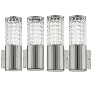 Vier elegante LED Wandleuchte für den Außenbereich