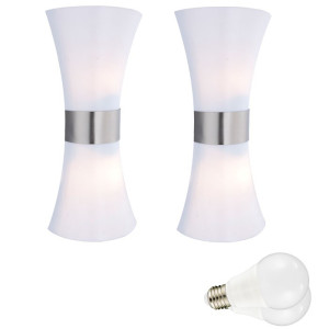 2er Set  LED Wandleuchten für den Außenbereich