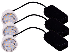 3er Set LED Einbaustrahler für Ihre Küche Paulmann COIN