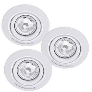 Hochwertiges 3er Set Einbaustrahler mit 6,5W LED Paulmann