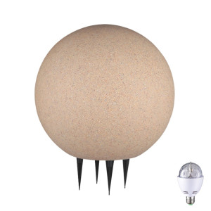Disco RGB LED Steck Leuchtkugel, 30cm Durchmesser, sandfarben