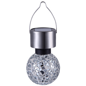 Moderne Solarleuchte aus Edelstahl Globo 33056