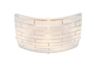 Deckenleuchte Glas, gemustert, L 25 cm, CALIMERO