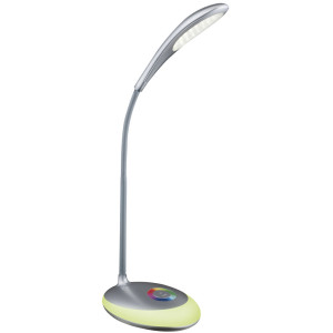 RGB LED Tischleuchte, Touch, Dimmer, Farben fixierbar, Flexo