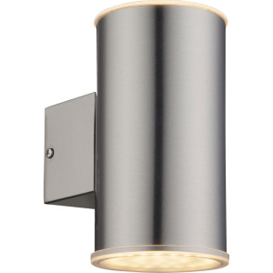 LED Wandleuchte, UP & Down, Edelstahl, H 14,5 cm, GANTAR