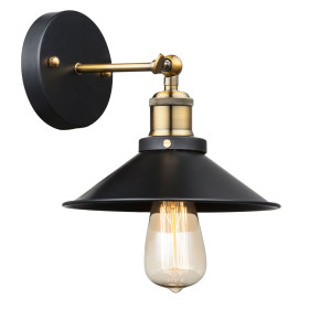Wandlampe, verstellbar, H 20 cm, schwarz, LENIUS