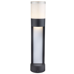 LED Stehleuchte, Up Down, Aluminium grau, H 50 cm