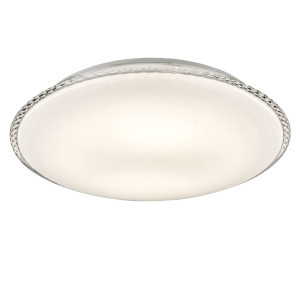 LED Deckenleuchte, weiß opal, rund, 43 cm