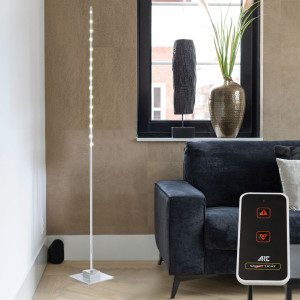 LED Stehleuchte, Aluminium gebürstet, H 180 cm, CALIBAN