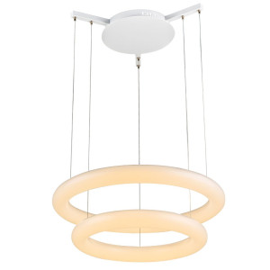 LED Hängelampe, Ringe Design, H 120 cm