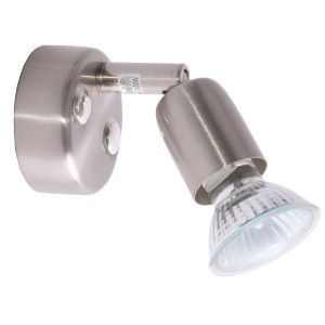 Wandlampe, nickel-matt, beweglicher Spot, JANE