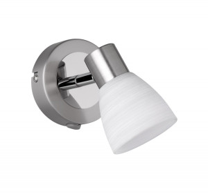 Kunstvoller 4 Watt LED Strahler in Nickel matt