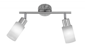 Eleganter 8 Watt LED Strahler in Nickel matt