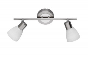 Hübscher 8 Watt LED Strahler in Nickel matt