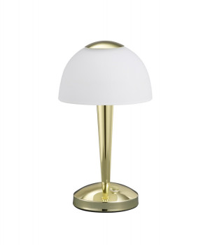 Schicke 4,5 Watt LED Tischleuchte in Messing poliert
