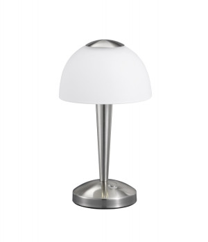 Charmante 4,5 Watt LED Tischleuchte in Nickel matt