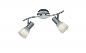 Modischer 12 Watt LED Strahler in Nickel matt