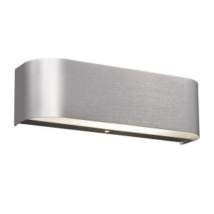 Vornehme 6,4 Watt LED Wandleuchte in Aluminium gebürstet