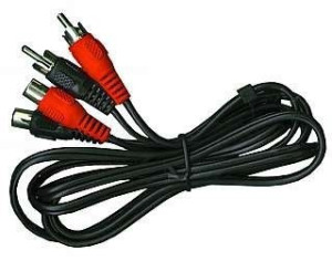 cinch-Verlängerung 2,5 m stereo, Stecker-Kupplung