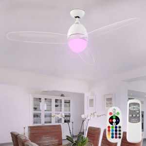 Deckenventilator mit RGB LED Leuchtmittel