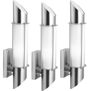 Design 3er Set Außen- Wandleuchten mit IP44 Schutzart
