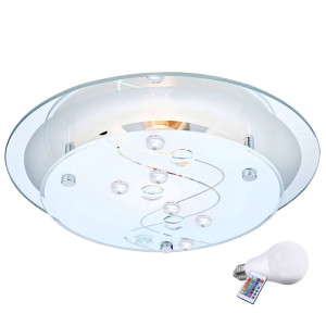 Design LED Deckenleuchte mit RGB Farbsteuerung