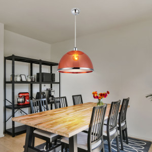 LED Pendelleuchte in rot für Ihren Wohnraum CARLO
