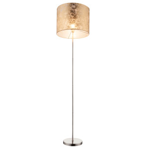 RGB LED Stehleuchte, Textil gold, H 160 cm
