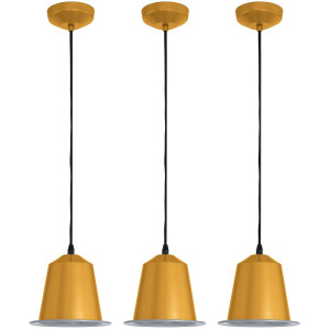Drei elegante LED Pendelleuchten für den Wohnraum