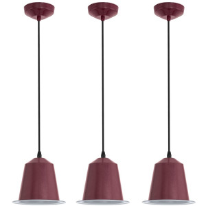 3er Set LED Pendelleuchten für den Wohnraum GINOSA