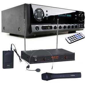 Bluetooth Receiver mit Funkmikrofon DJ-Karaoke 8