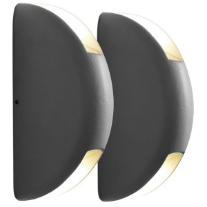 2er Set LED Wandleuchten für den Außenbereich