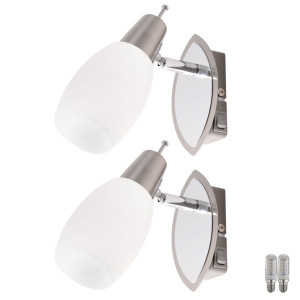 2er Set LED Wandleuchten für den Wohnraum