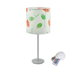 Luxus Tischleuchte mit RGB LED Leuchtmittel