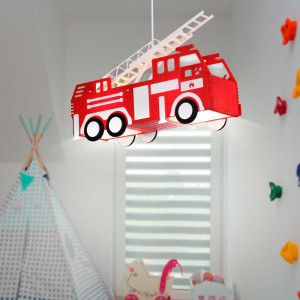 Feuerwehr LED Pendelleuchte für Ihre Kinder